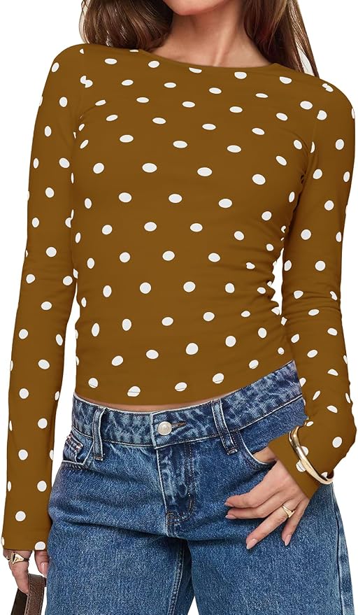 Polka Dot Long Sleeve Top
