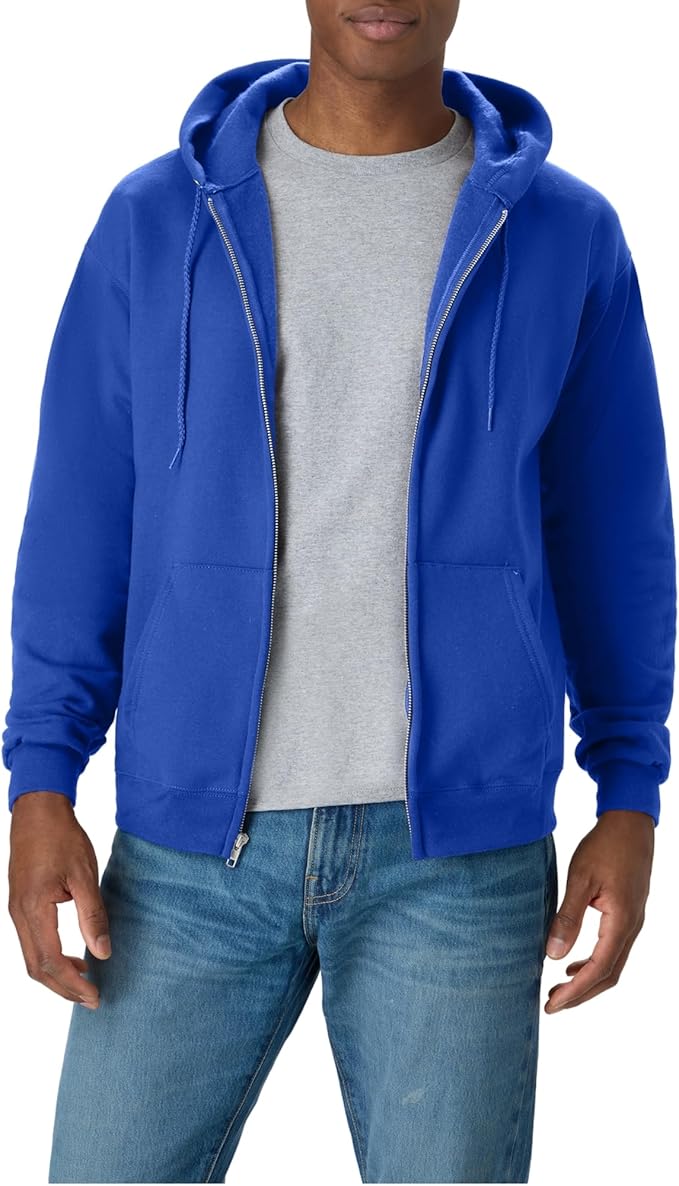 Hanes Men's Full-zip Eco-smart Hoodie