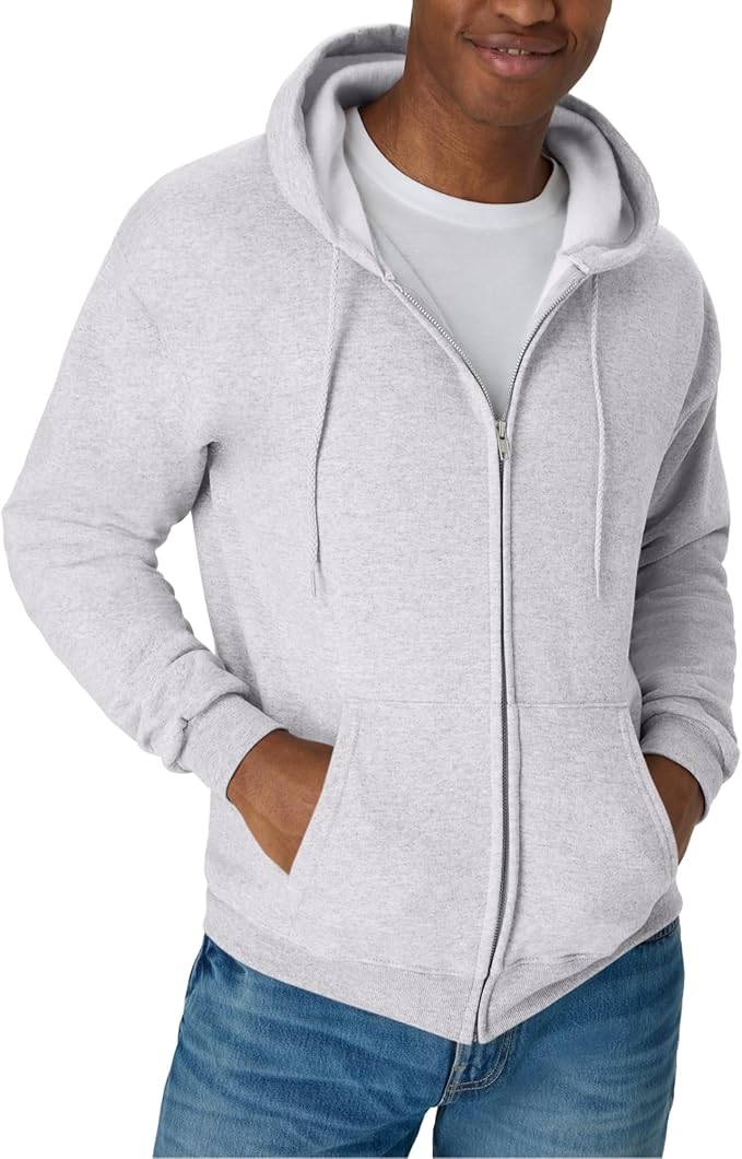 Hanes Men's Full-zip Eco-smart Hoodie