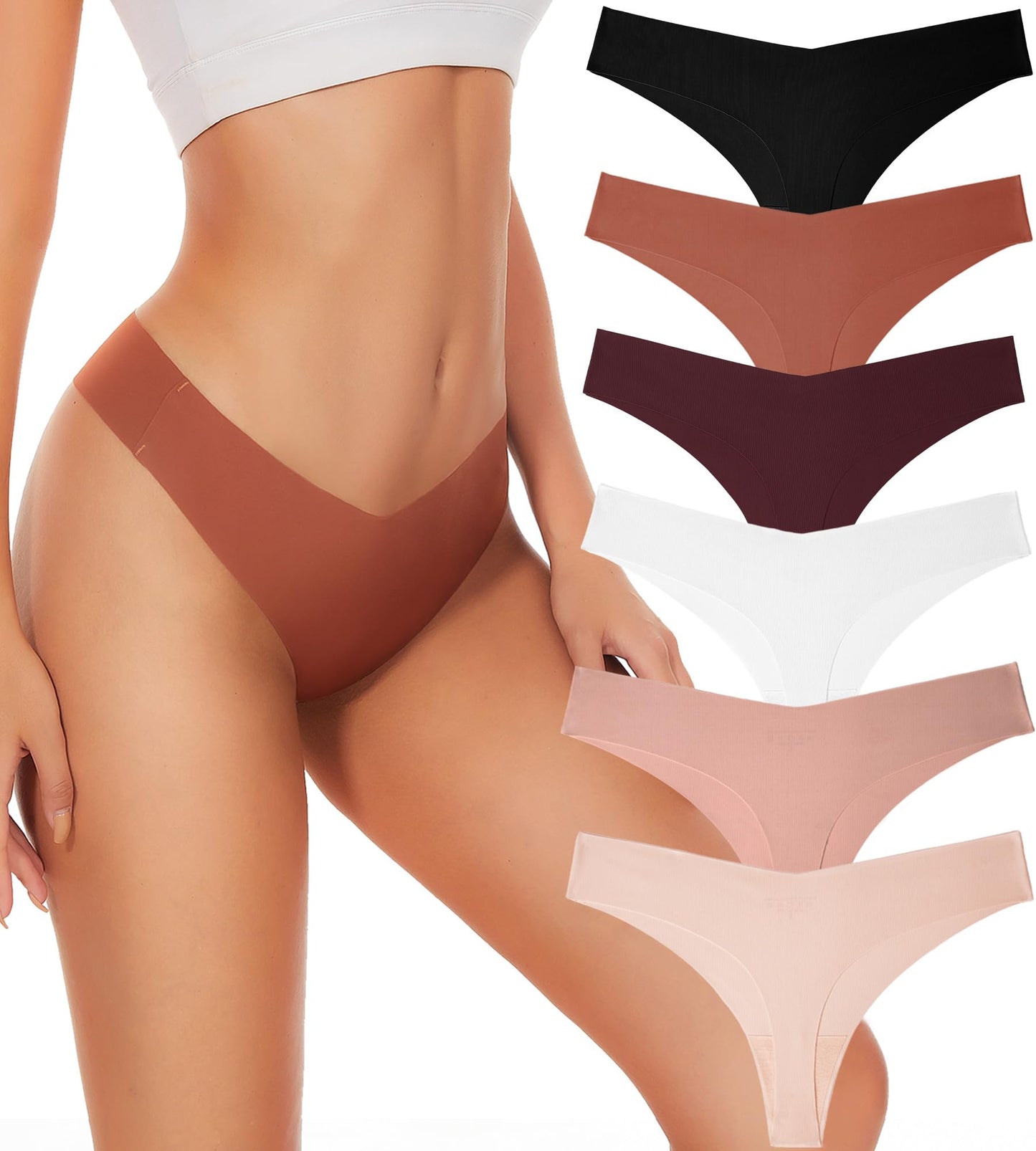 Seamless No Show Underwear (6PK)