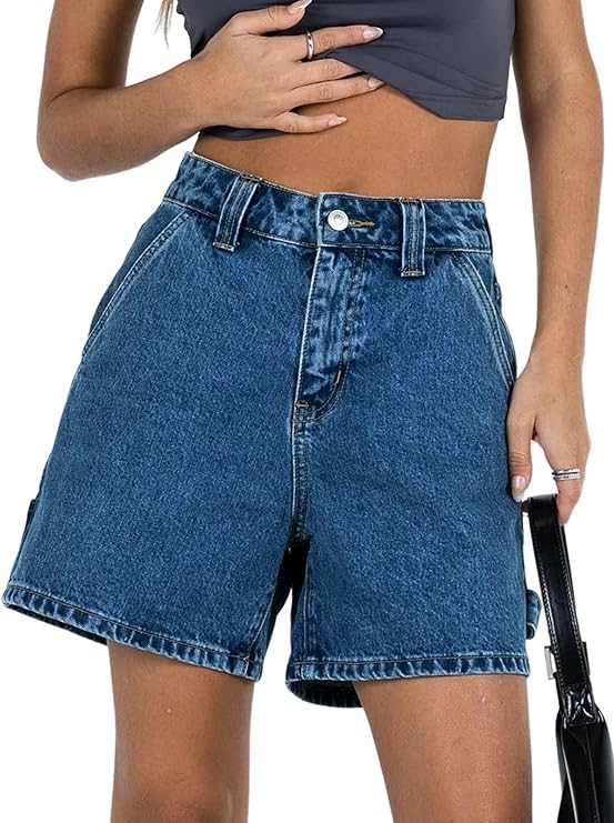 High Waist Denim Shorts