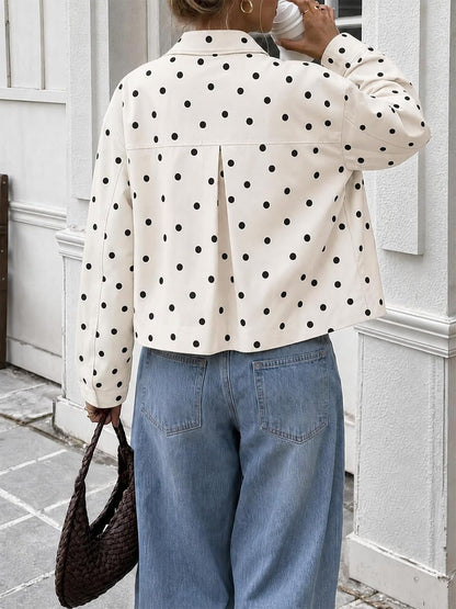 Polka Dot Crop Jacket