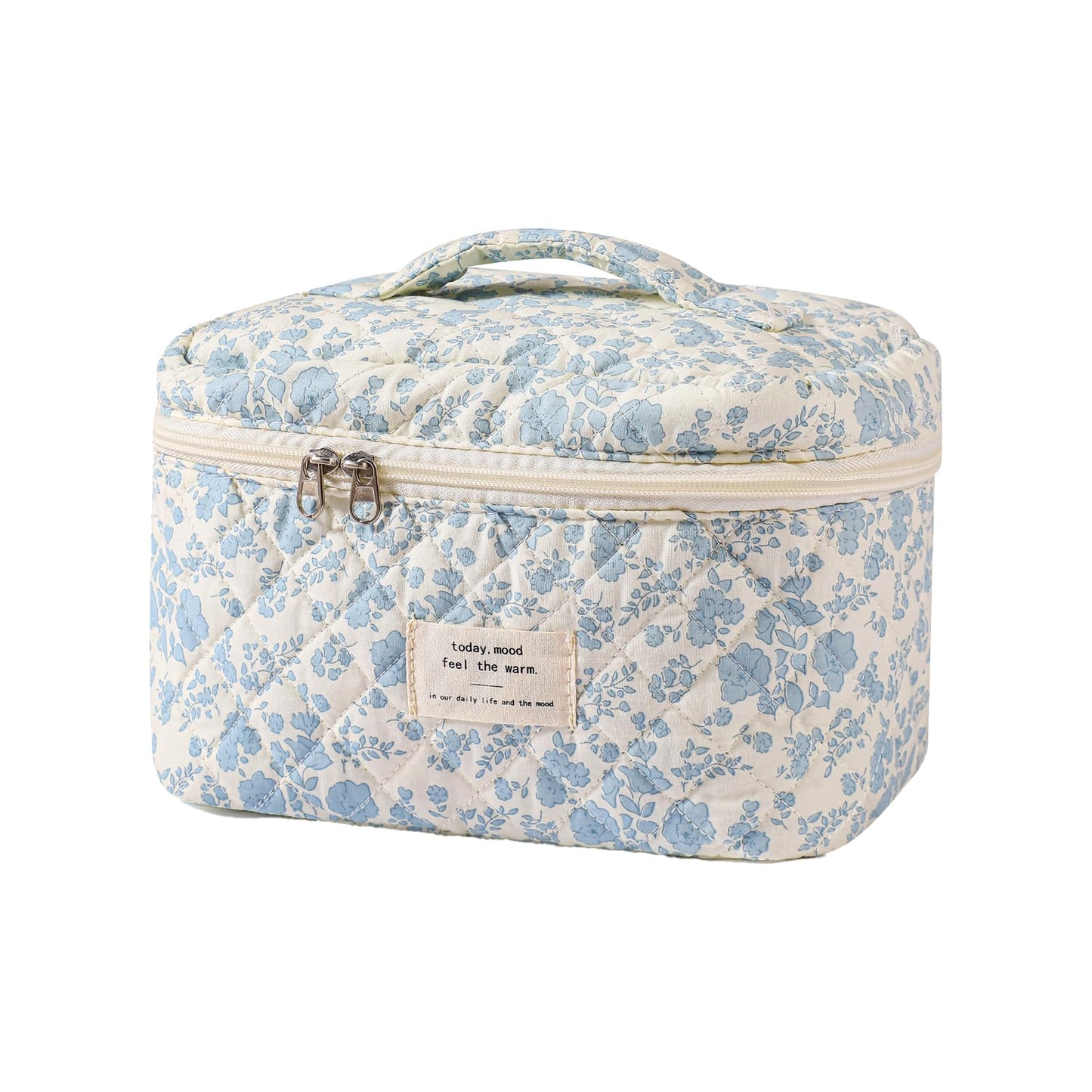 Large Quilted Makeup Bag