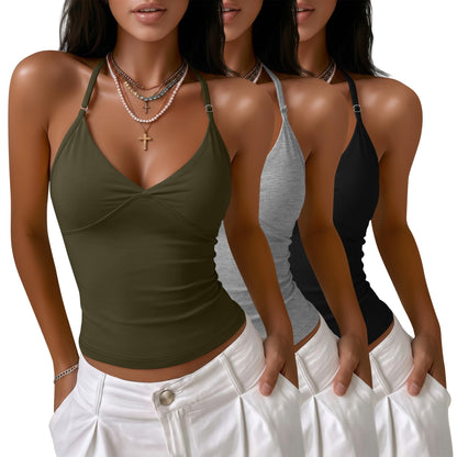 Halter Tank Tops (3PK)