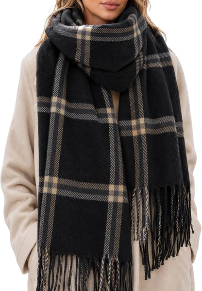 Plaid Blanket Scarf