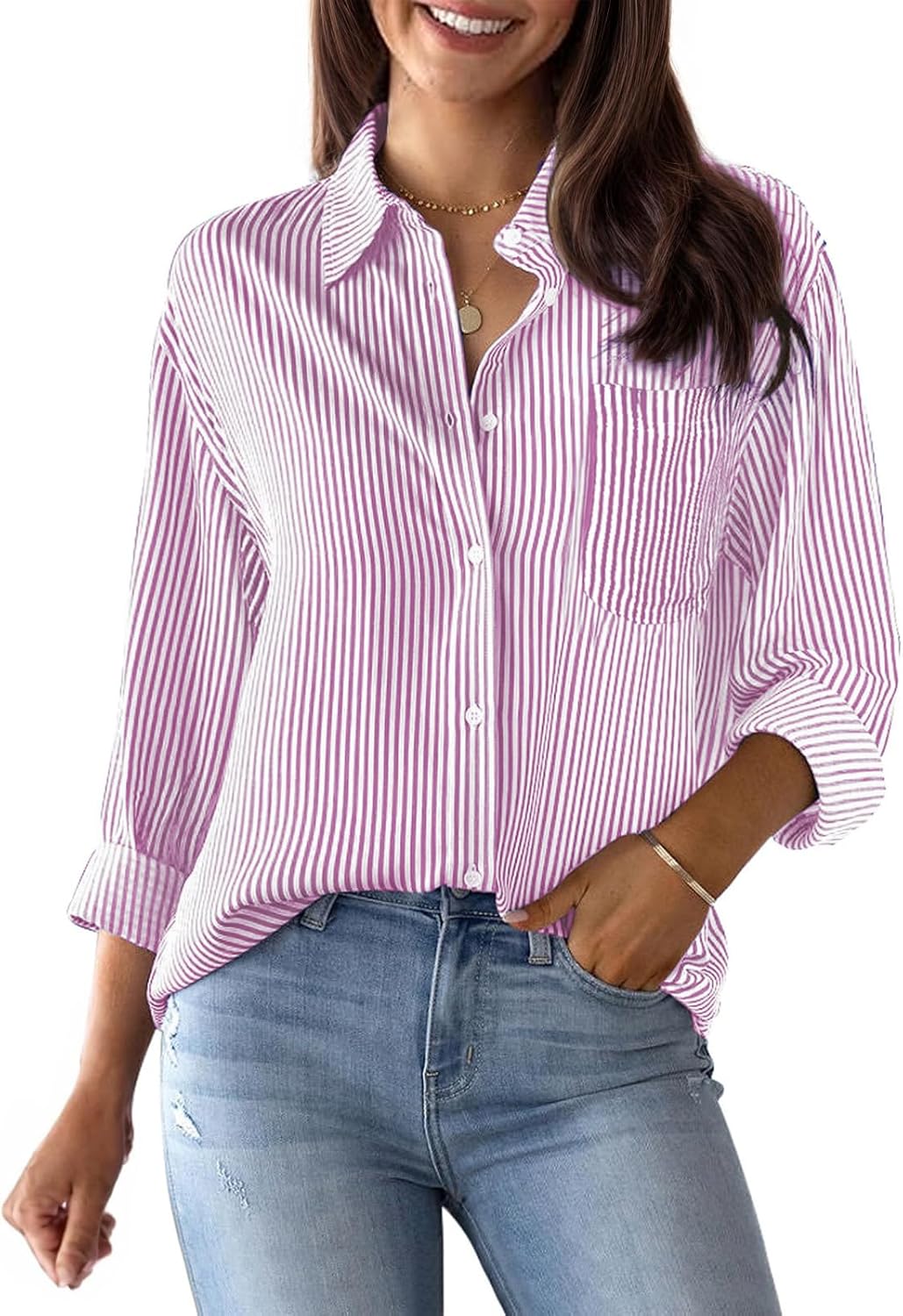 Cotton Pin Stripe Shirt