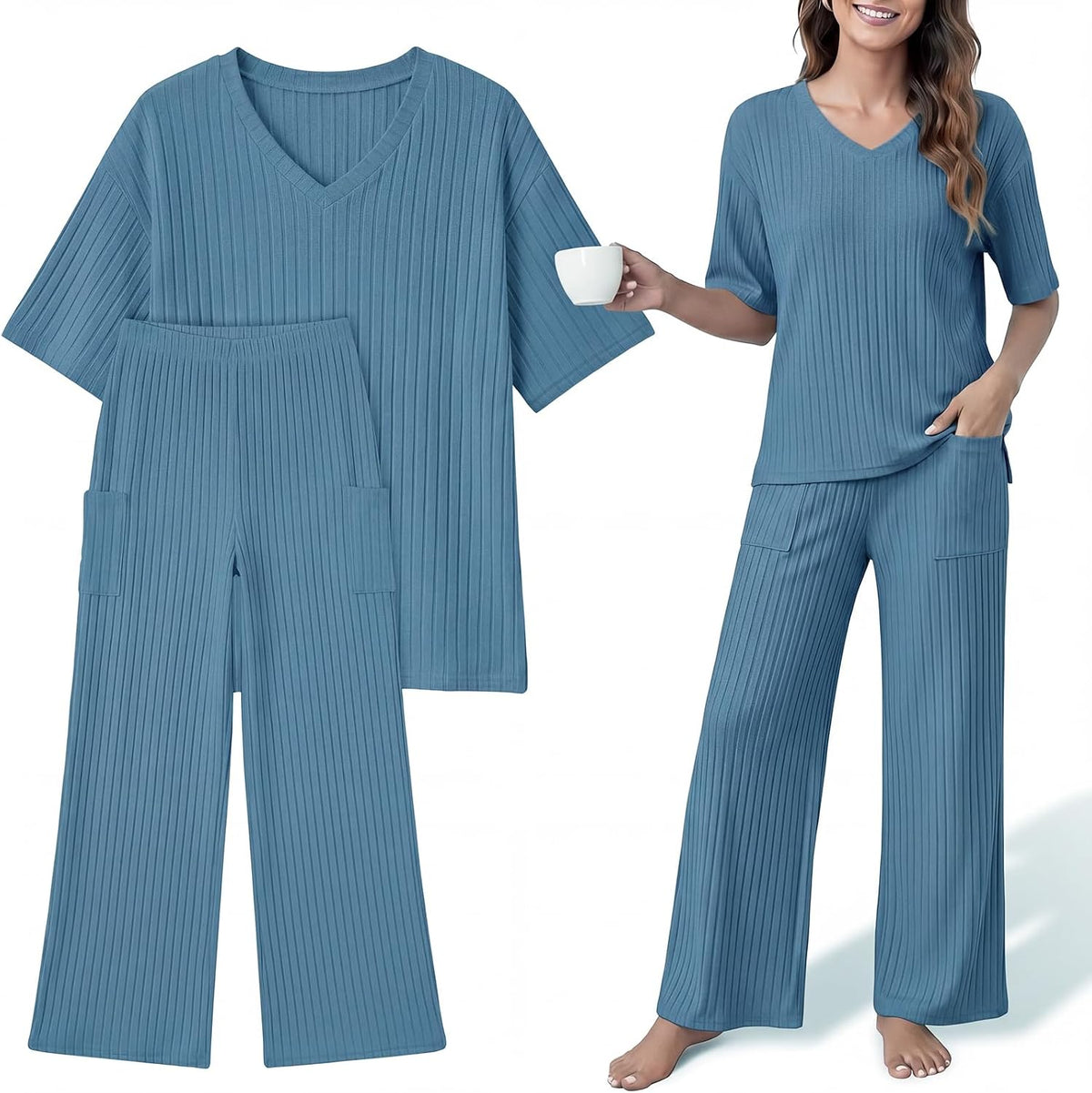 Ribbed Lounge Set