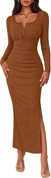 Fall Bodycon Maxi Dress