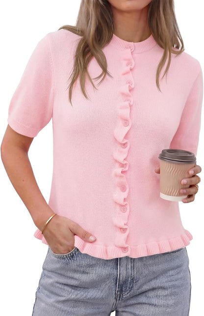 Ruffle Puff Cardigan