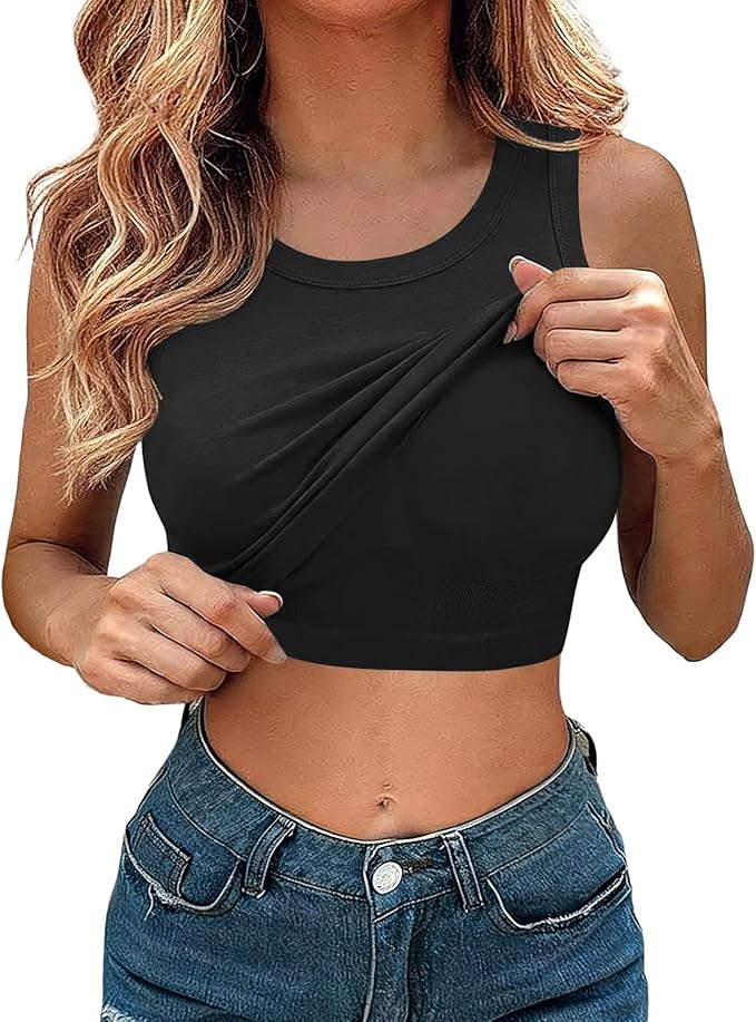 Built-in-Bra Tank Topa