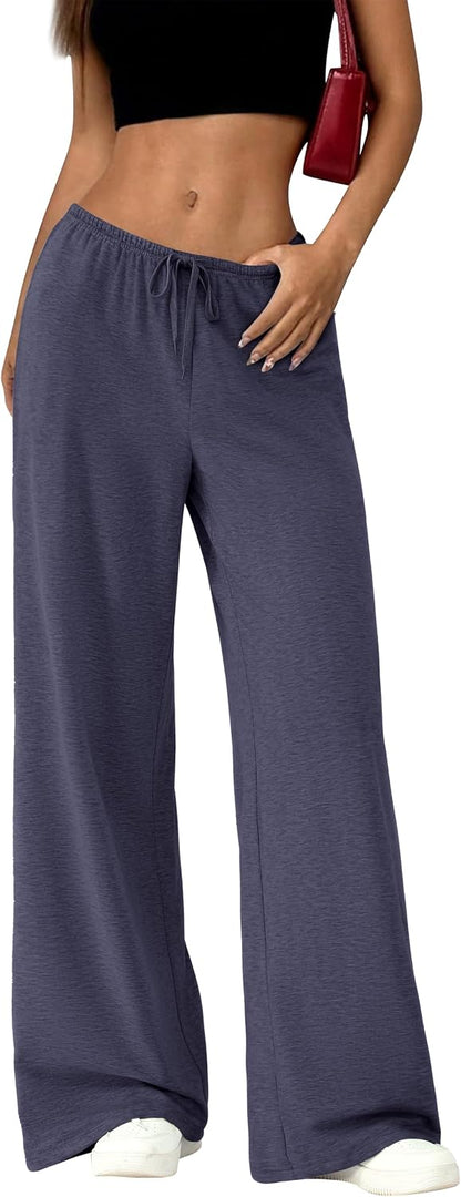 High Waist Wide Leg Sweatpants