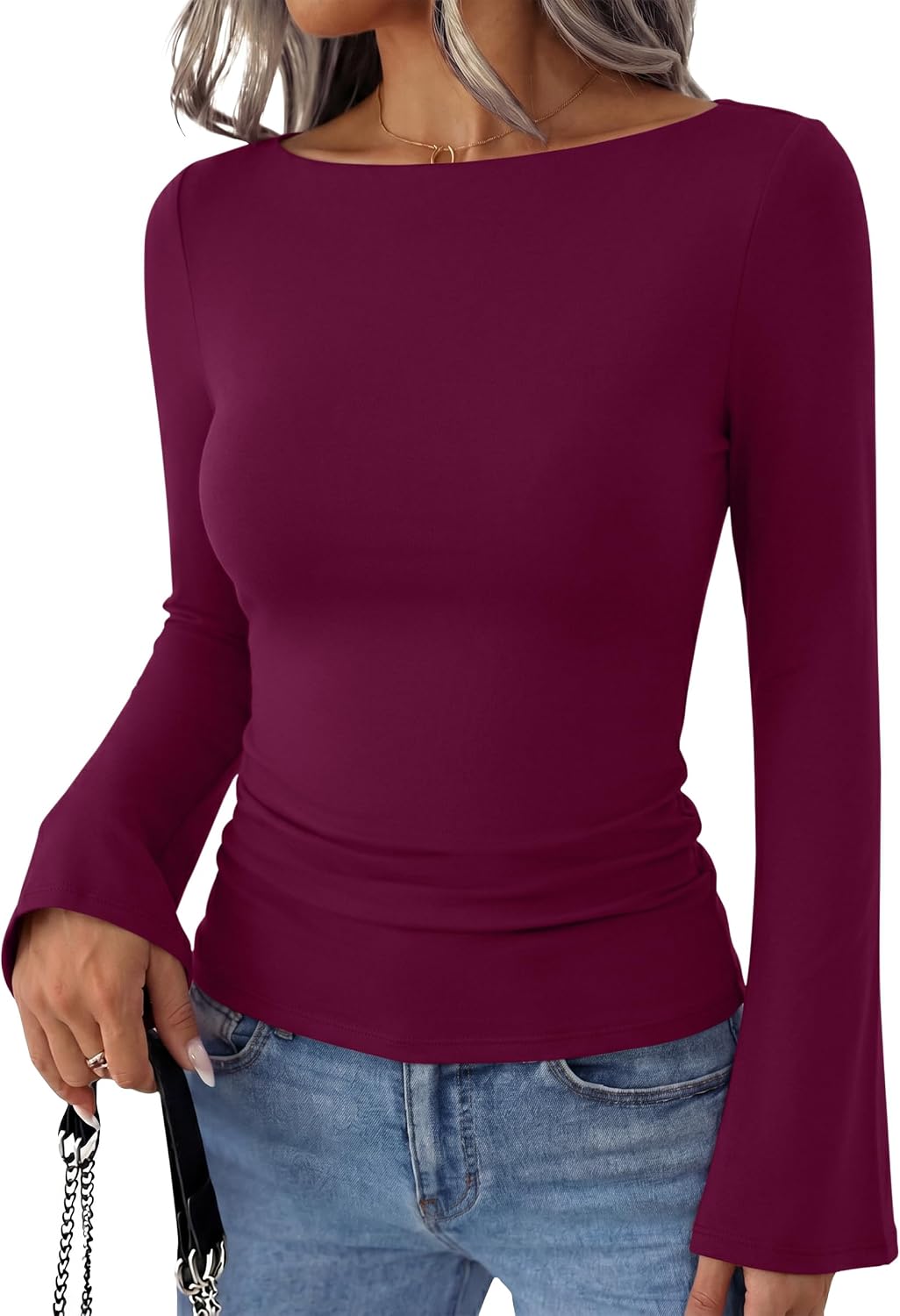 Bell Sleeve Basic Top
