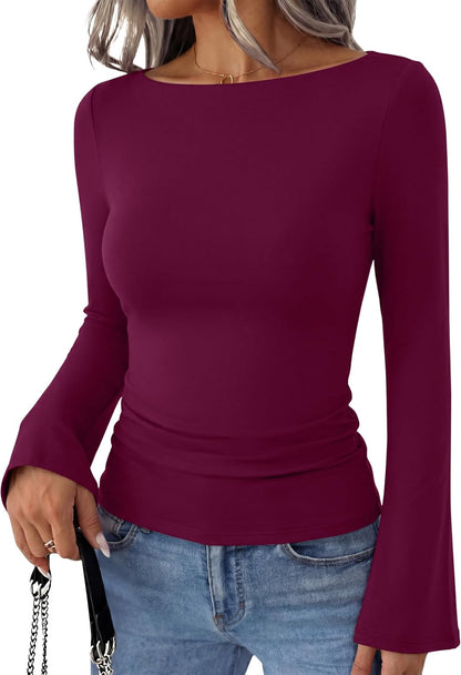 Bell Sleeve Basic Top