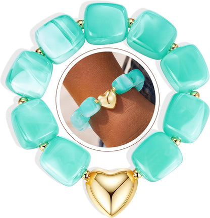 Beaded Heart Bracelet