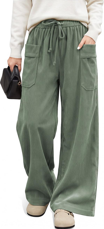 Corduroy Wide Leg Pants