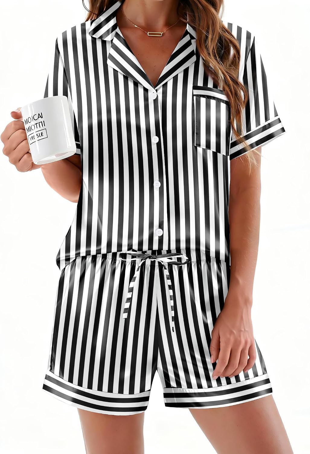 Satin Pajamas Set