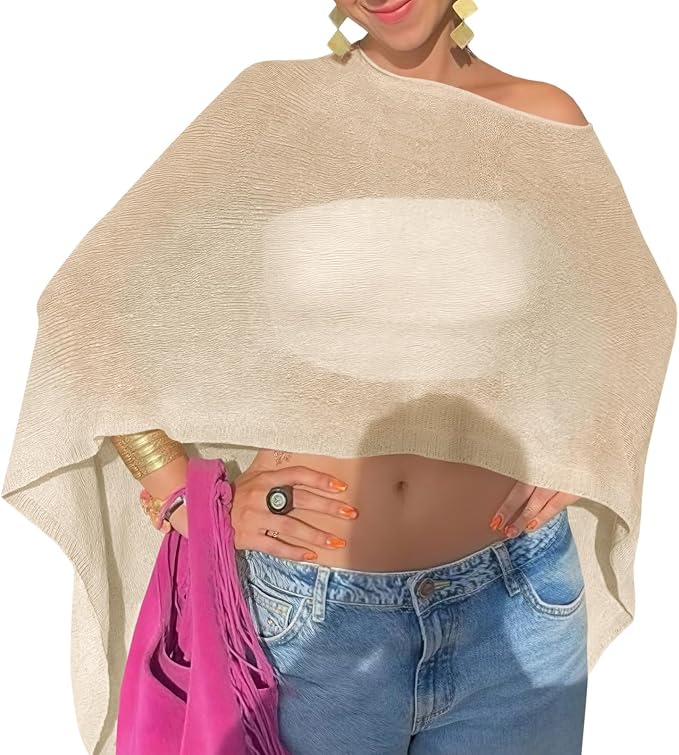 Sheer Poncho Top