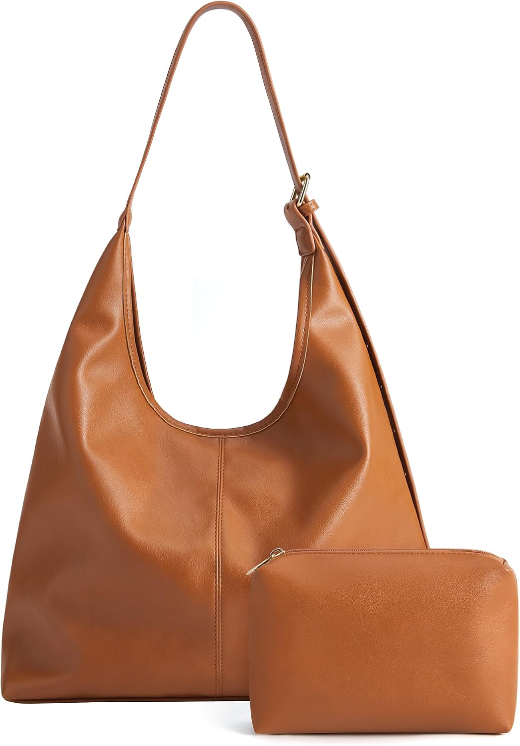 Soft Vegan Leather Hobo Bag