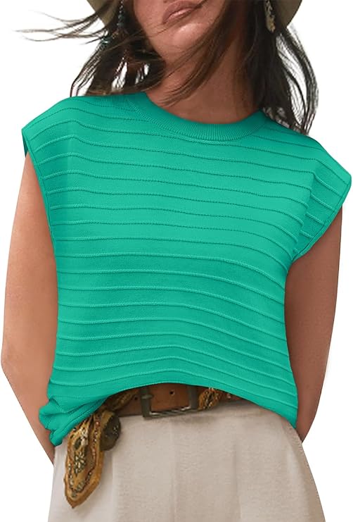 Cap Sleeve Sweater Top