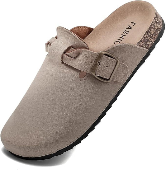 Suede Clogs