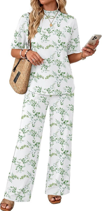 Mock Neck Lounge Set