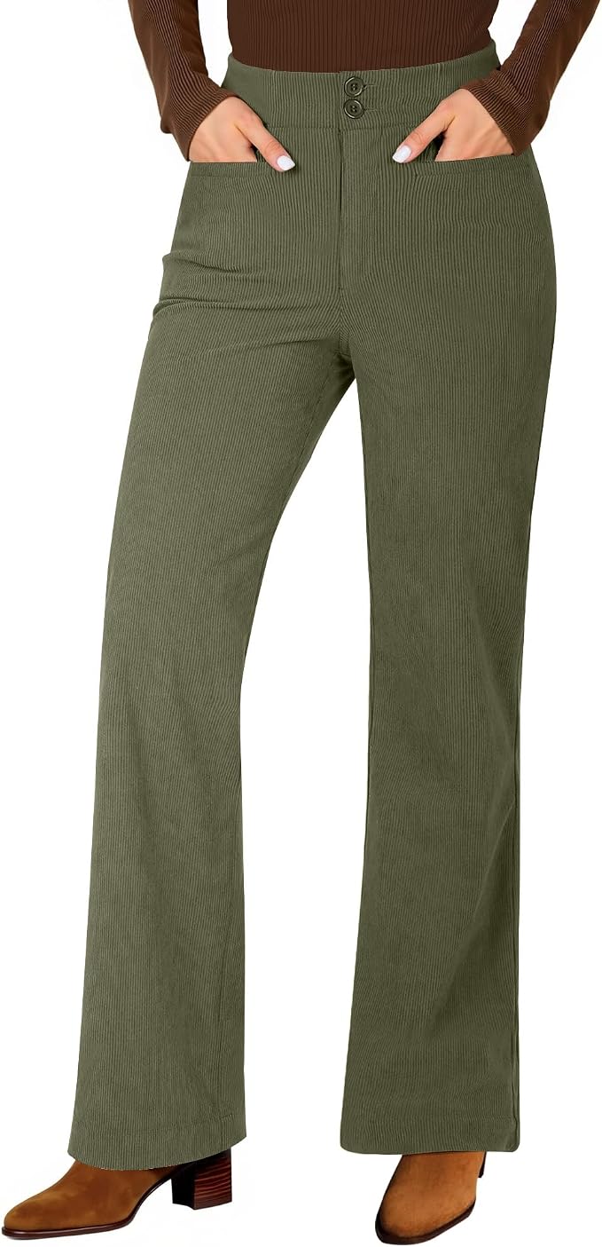 Corduroy Wide Leg Pants