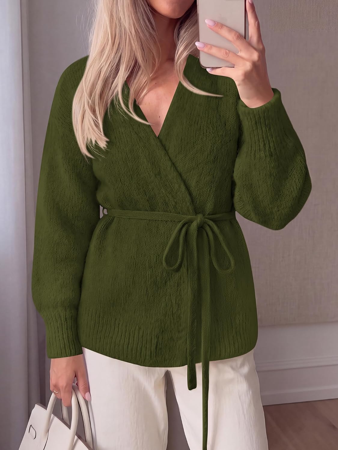 Wrap V-Neck Cardigan