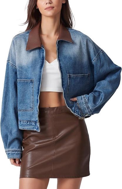 Crop Denim Jacket