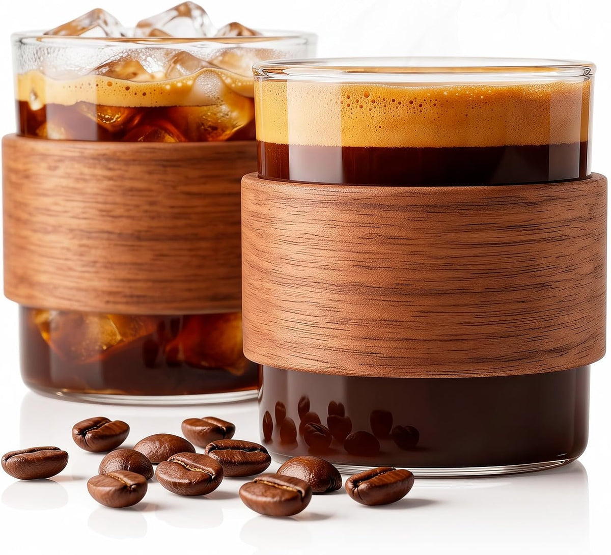 Glass Coffee Cup Set