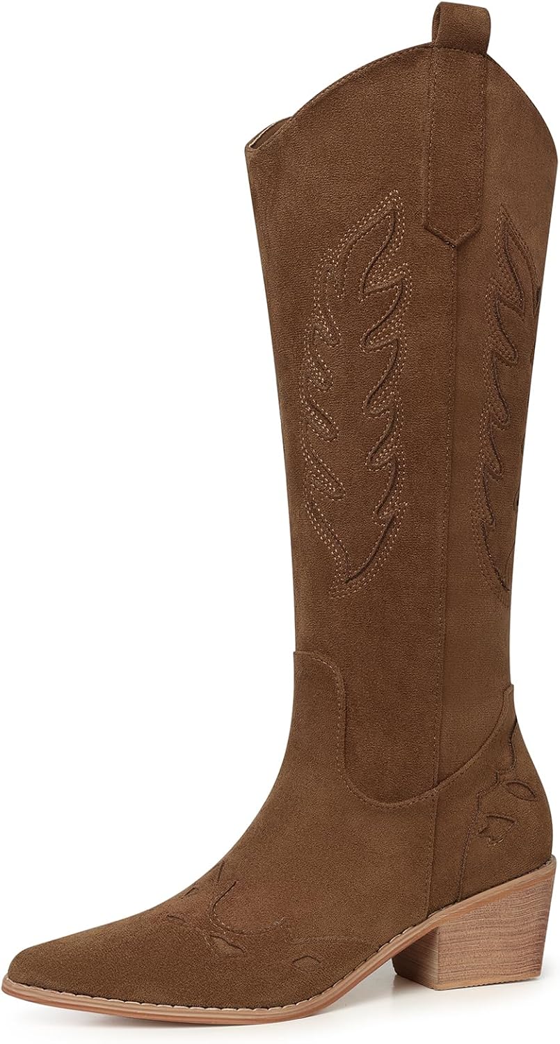 Suede Cowboy Boots