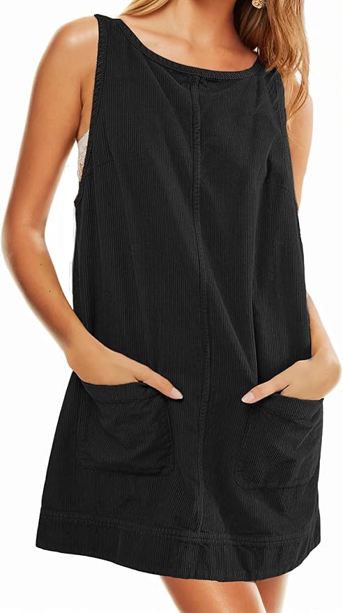 Corduroy Overall Dress