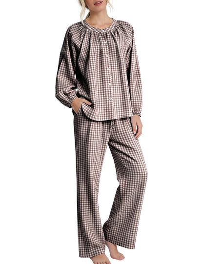 Cotton Gingham Pajamas
