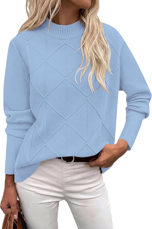Mock Neck Pullover Sweater