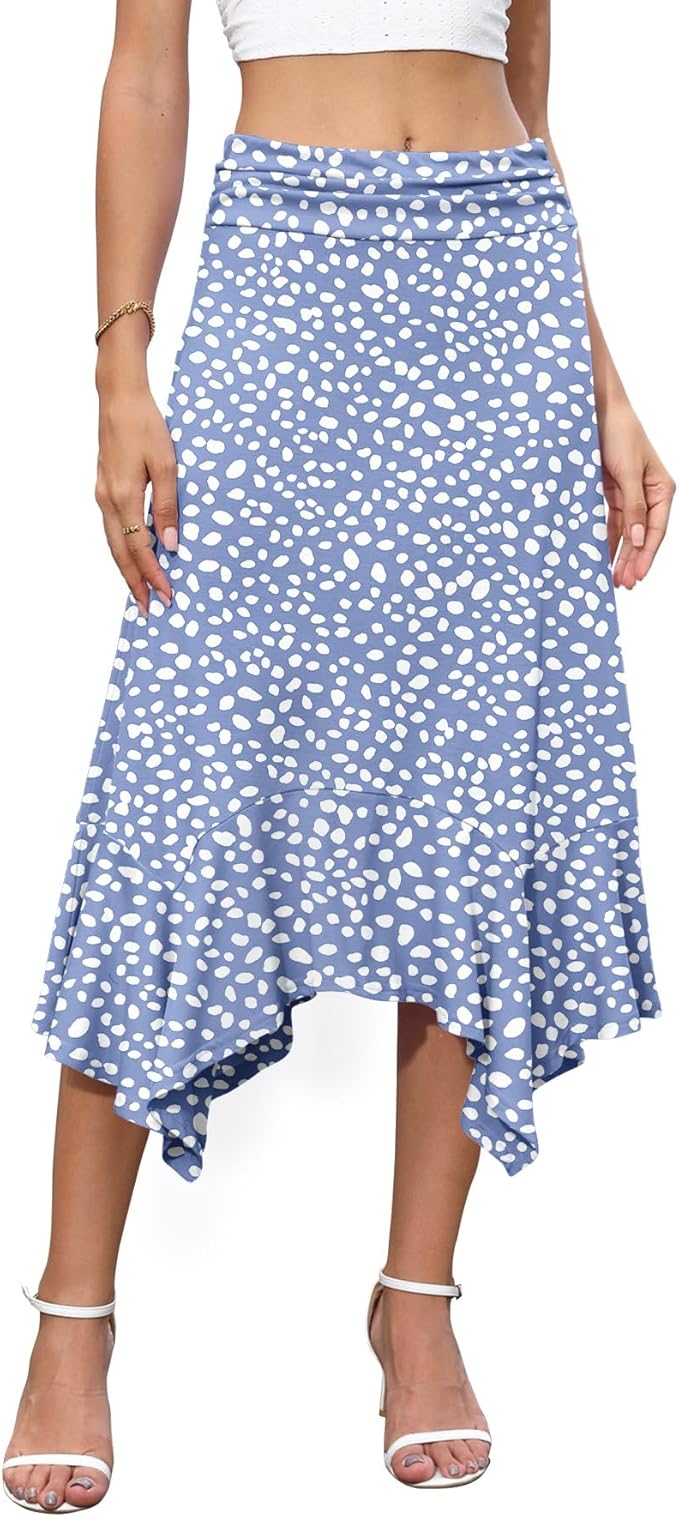 High Waisted Midi Skirt