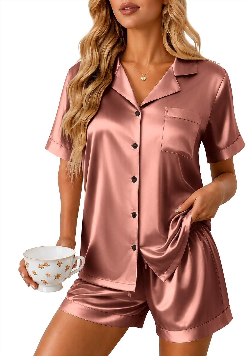 Satin Pajamas Set