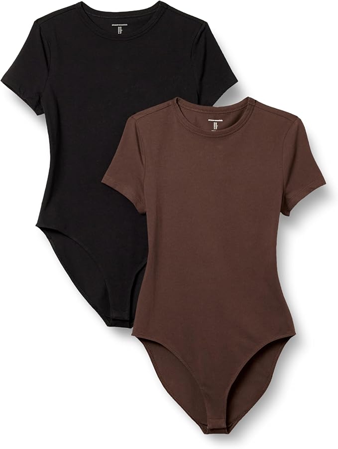 Amazon Essentials Cotton T-Shirt Bodysuit (2PK)