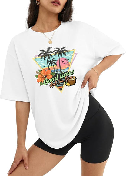 Cotton Oversized Graphic Tee