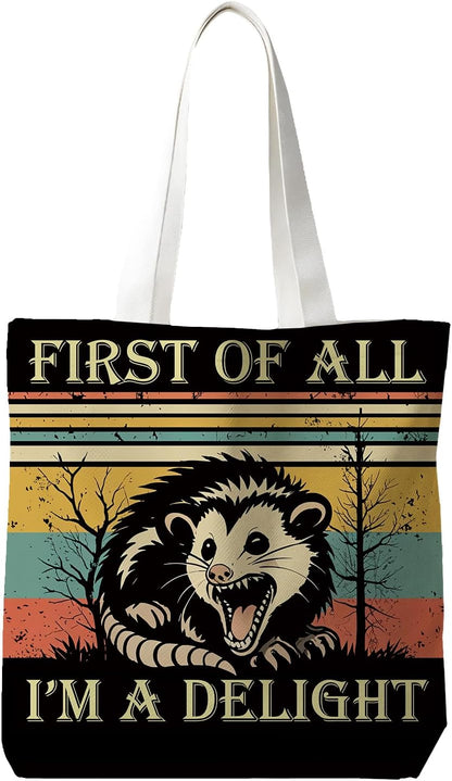 Animal Canvas Tote