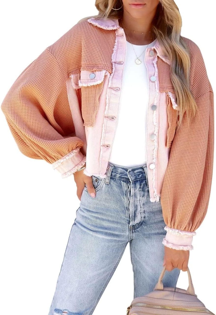 Denim Waffle Shacket