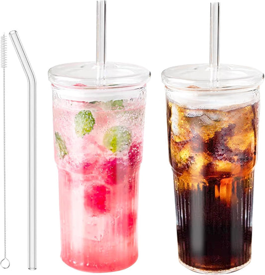 Glass Coffee Tumbler (2PK)