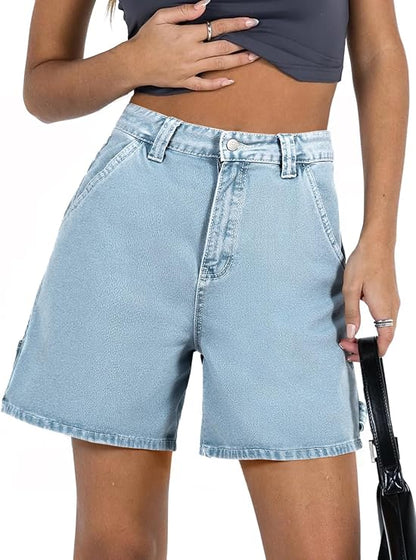 High Waist Denim Shorts