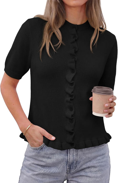 Ruffle Puff Cardigan