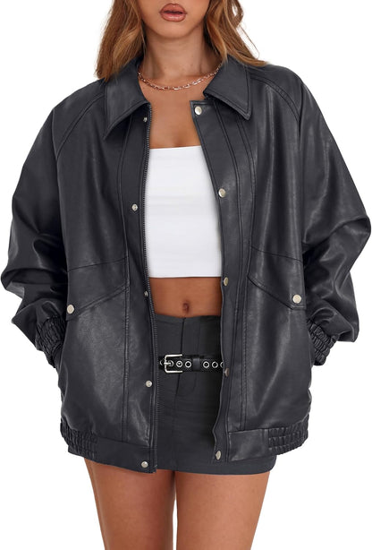 Oversized Motorcycle Jacket