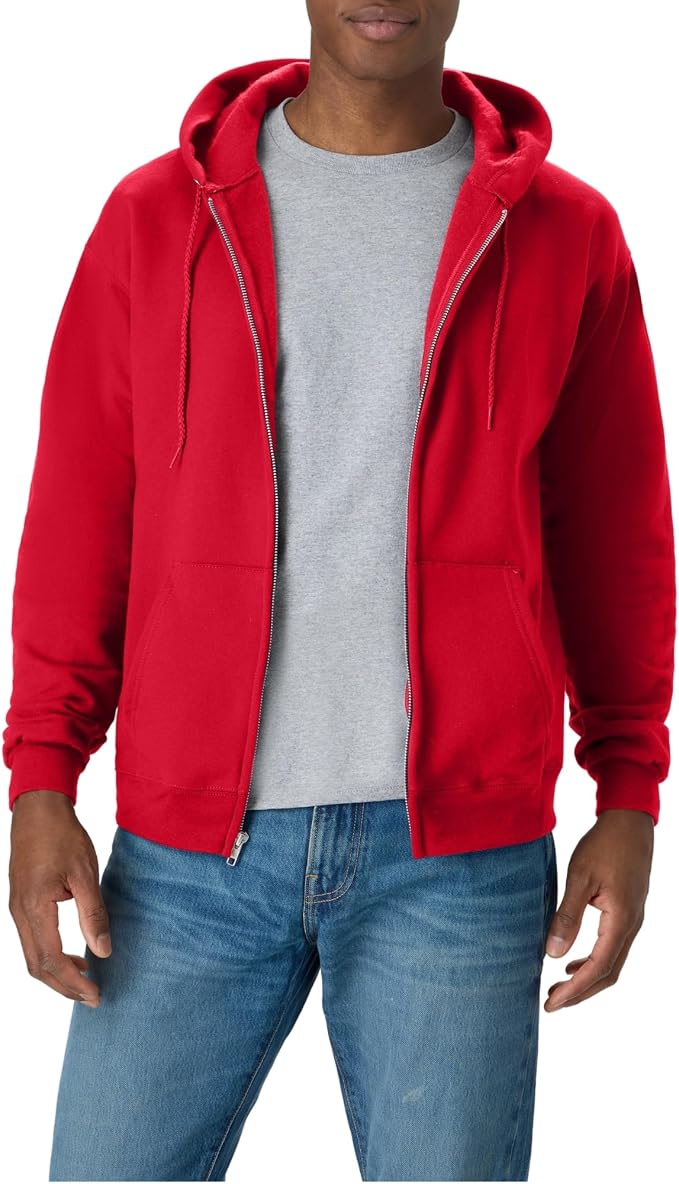 Hanes Men's Full-zip Eco-smart Hoodie