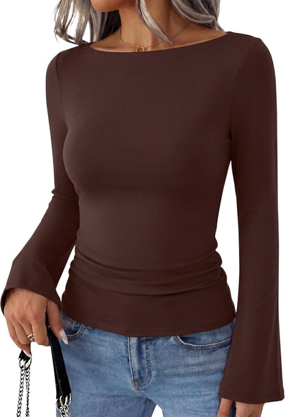 Bell Sleeve Basic Top
