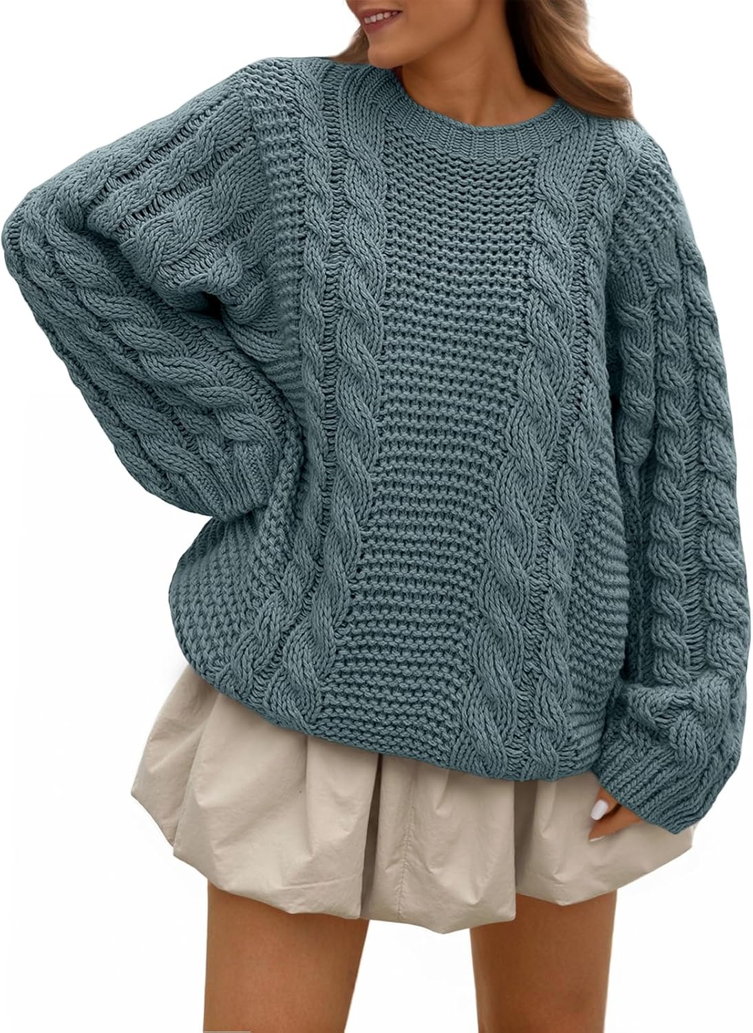 Oversized Cable Knit Sweater