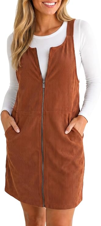 Corduroy Overall Dress