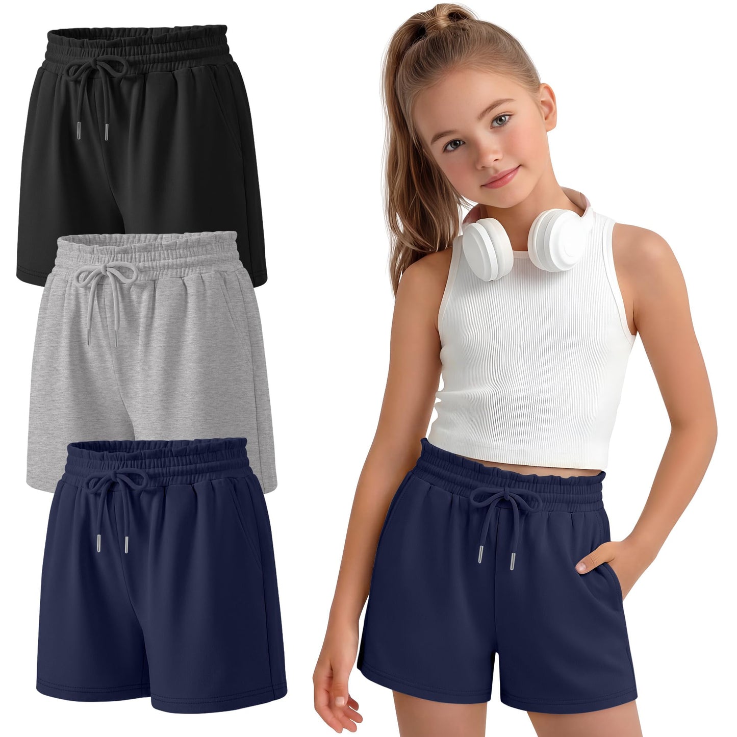 Girls Shorts 3pk