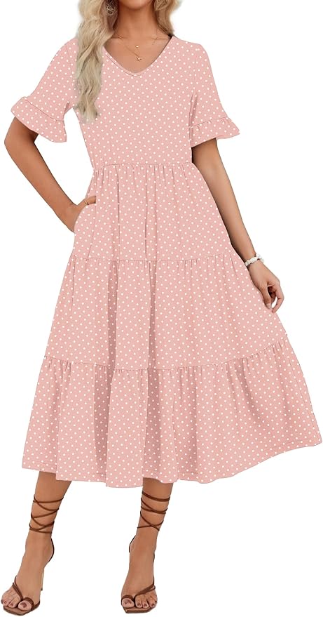 Ruffle Sleeve Dress