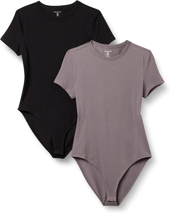 Amazon Essentials Cotton T-Shirt Bodysuit (2PK)